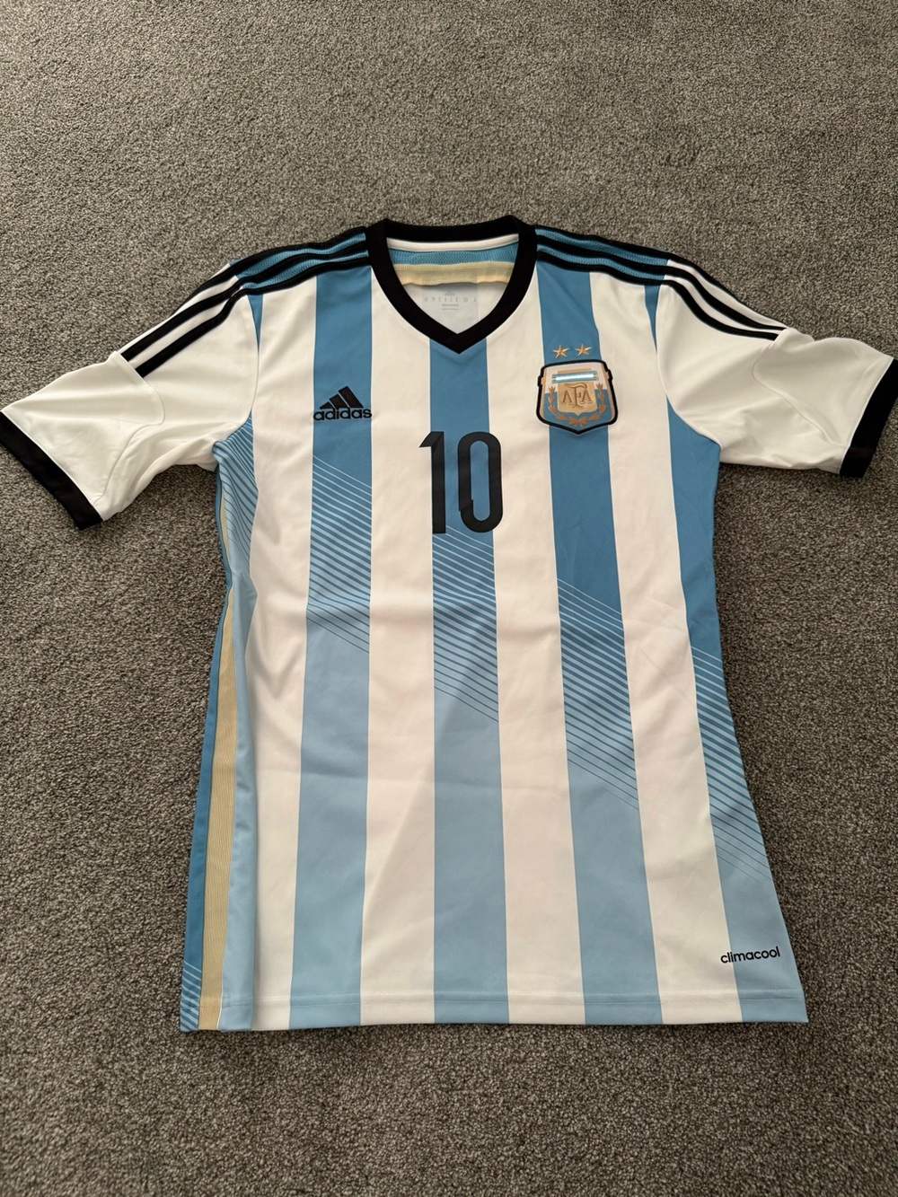 adidas Argentina Men's Home Soccer Jersey - Light Blue/White/Black